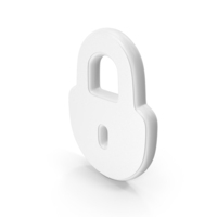 White Padlock Symbol PNG & PSD Images