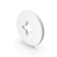 Plus Coin Symbol White PNG & PSD Images