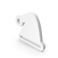 Santa Hat Symbol White PNG & PSD Images
