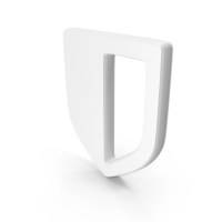 Security Shield Alert Symbol White PNG & PSD Images