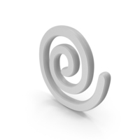 Spiral Symbol White PNG & PSD Images
