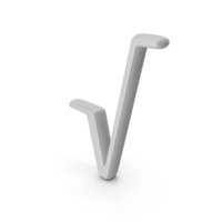 Gray Square Root Match Symbol PNG & PSD Images