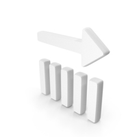 Stable Graph Symbol White PNG & PSD Images