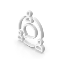 Team Conversation Symbol White PNG & PSD Images