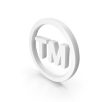 White Trademark Symbol PNG & PSD Images