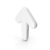 White Up Arrow Symbol PNG & PSD Images