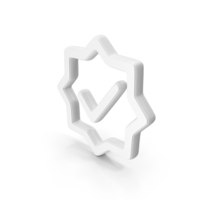 White Verified Symbol PNG & PSD Images