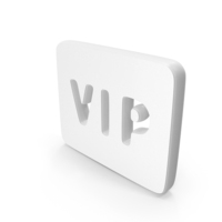 White VIP Card Symbol PNG & PSD Images