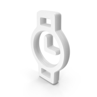 White Watch Symbol PNG & PSD Images
