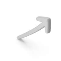 Arrow Up Line Symbol White PNG & PSD Images