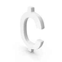 White Cent Symbol PNG & PSD Images