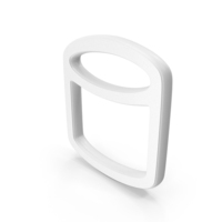 White Cylinder Symbol PNG & PSD Images