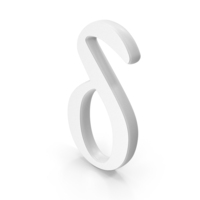 Delta Greek Symbol White PNG & PSD Images