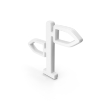 Directions Symbol White PNG & PSD Images