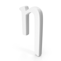 ETA Greek Symbol White PNG & PSD Images
