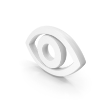 Eye Symbol White PNG & PSD Images