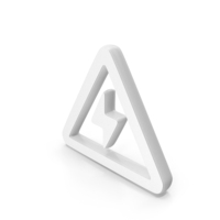 White High Voltage Symbol PNG & PSD Images