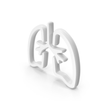 Lungs Symbol White PNG & PSD Images