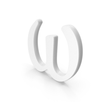 White Omega Symbol PNG & PSD Images