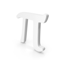 White Pi Greek Symbol PNG & PSD Images