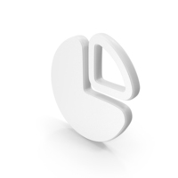 White Pie Chart Symbol PNG & PSD Images