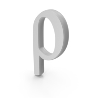 Gray RHO Greek Symbol PNG & PSD Images