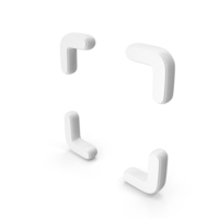 Scan Symbol White PNG & PSD Images