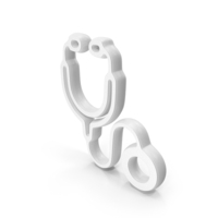 White Stethoscope Medical Symbol PNG & PSD Images