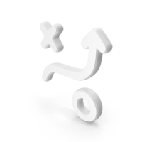 Strategy Symbol White PNG & PSD Images