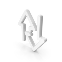 Swap Arrow Symbol White PNG & PSD Images