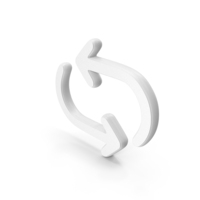 Synchronize Symbol White PNG & PSD Images