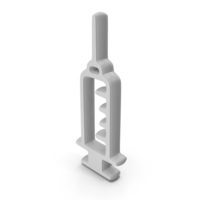 Syringe Symbol White PNG & PSD Images