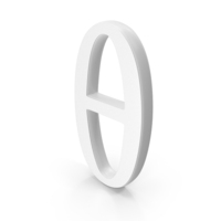 THETA Greek Symbol White PNG & PSD Images