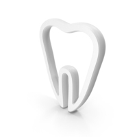 Tooth Dental Symbol White PNG & PSD Images
