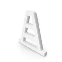 Traffic Cone Symbol White PNG & PSD Images