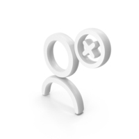White User Delete Symbol PNG & PSD Images