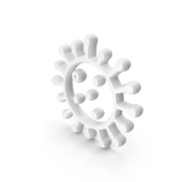 White Virus Symbol PNG & PSD Images