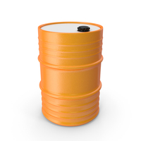Metal Orange Barrel PNG & PSD Images