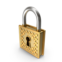 Cartoon Padlock PNG & PSD Images