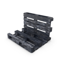 Double Wood Pallet Dark Painted PNG & PSD Images