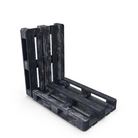 Double Wood Pallet Dark Painted PNG & PSD Images