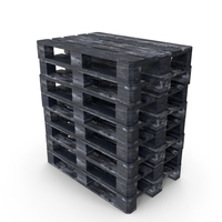 Stack Of Dark Painted Pallets PNG & PSD Images
