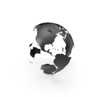 Planet Earth Black PNG & PSD Images