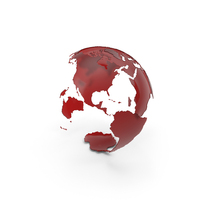 Planet Earth Red Glass PNG & PSD Images