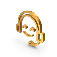 Call Client Friendly Icon Gold PNG & PSD Images