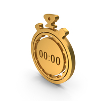 Gold Stopwatch Icon PNG & PSD Images