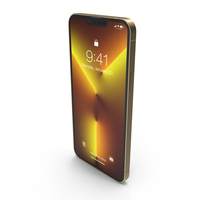 iPhone 13 Pro Max Gold PNG & PSD Images