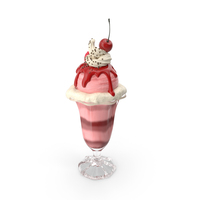 Cherry Ice Cream Cup PNG & PSD Images