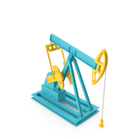 Oil Pump Blue Yellow PNG & PSD Images