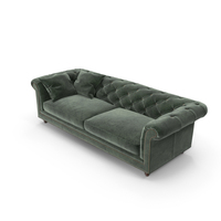 Chesterfield Sofa With Throw Pillows PNG & PSD Images